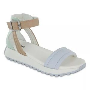 MIA Women's Kathie Round Toe Sandal in PASTEL MULTI, size 10